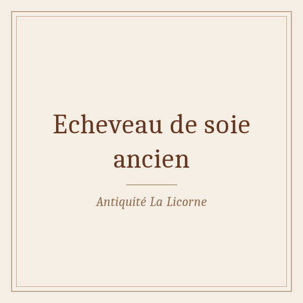 Echeveau soie