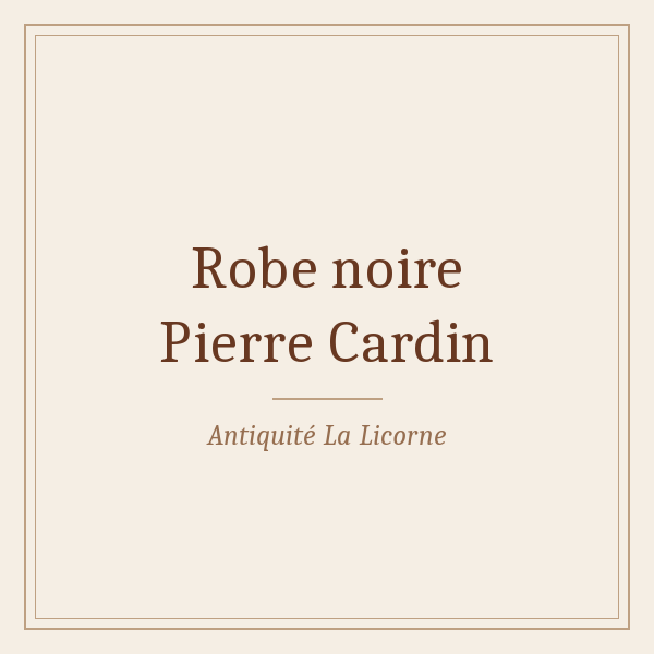 IMG_1558 Robe noire Pierre Cardin