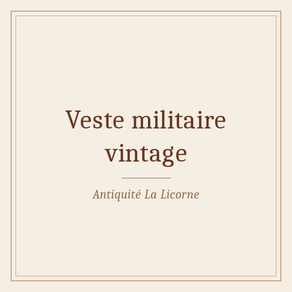 Veste militaire
